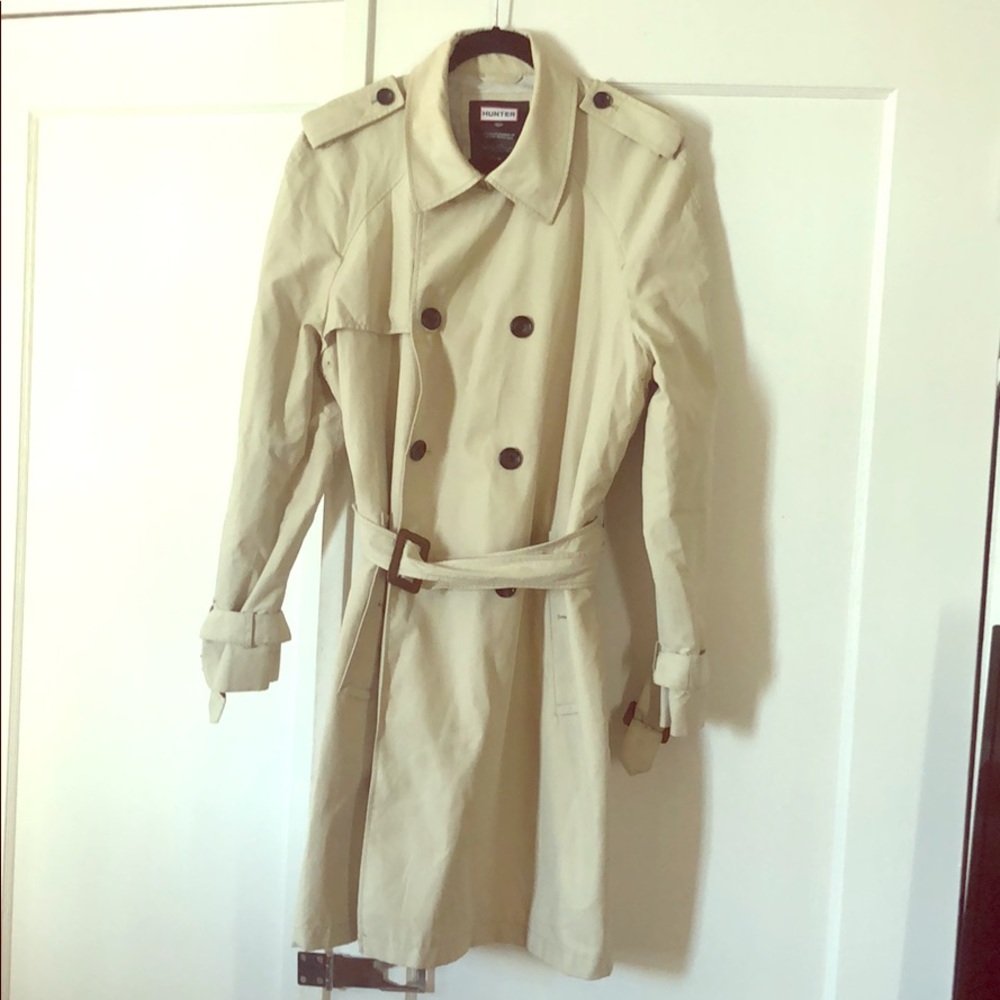 Hunter trench rain jacket